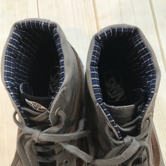 (Sold) Vans Hi-Top Men's Shoes, Gray/Brown Size 11 - Picture 8 of 8